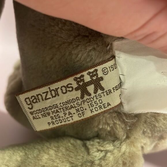 Vintage Wrinkles Plush Puppy Dog Hand Puppet Grey Beige Stuffed Animal Toy 16” - Picture 5 of 11